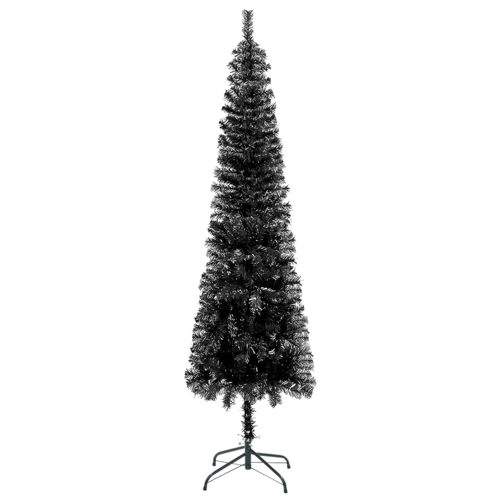 NNEVL Slim Christmas Tree Black 150 cm-1